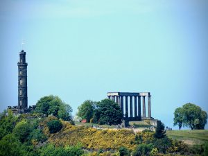 An unfinished replica of the Parthenon was built to commemorate those who died in the Napoleonic Wars