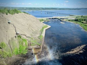 View above Montmorency Falls