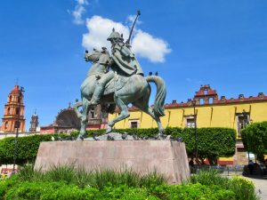 General Allende statue in San Miguel de Allende