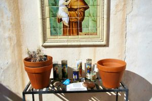 Just outside the main sanctuary is this small tribute to Saint Anthony (the Contemplative) of Padua, Italy