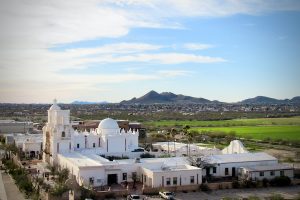 The view from the top of grotto hill, just east of Mission San Xavier del Bac