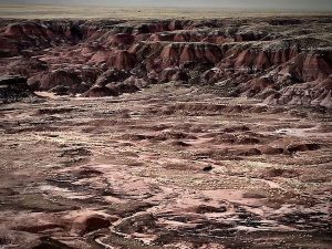 The view from Tiponi Point at Petrified Forest National Park, Arizona.