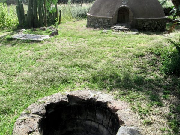 The hacienda sweat lodge at el Charco del Ingenio botanical garden