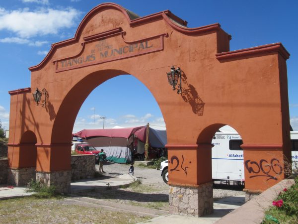 Main gate at the Tuesday Market in San Miguel de Allende